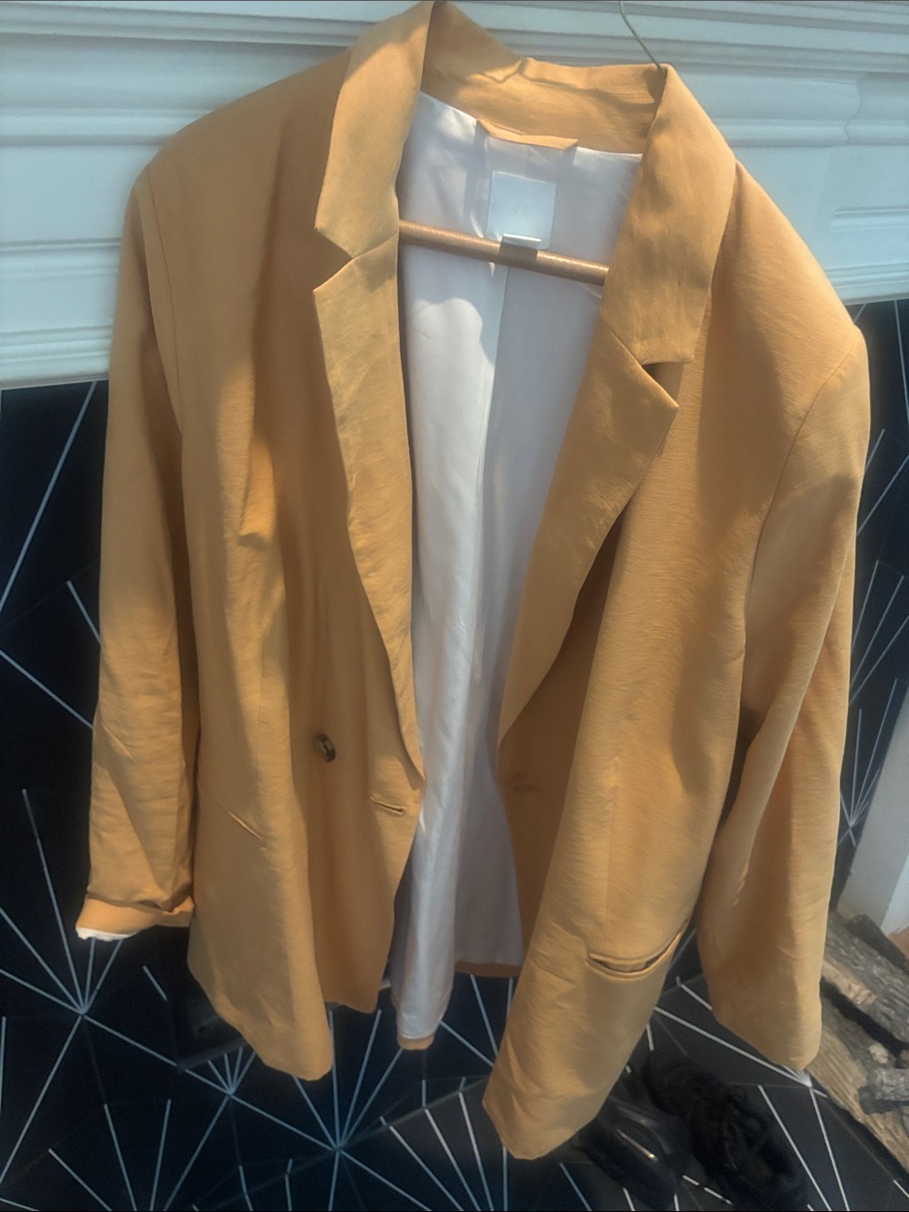 Mustard Yellow Women's Blazer Jacket H&M